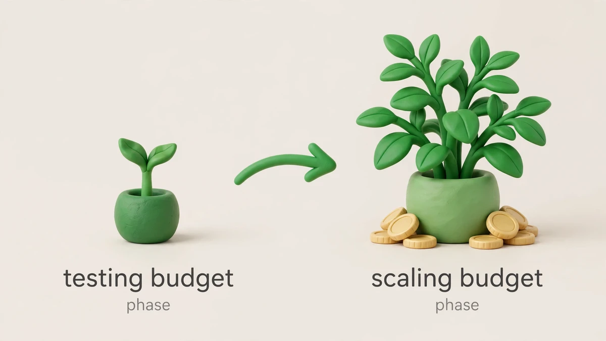 Testing budget vs scaling budget — the two phases of Google Ads spend