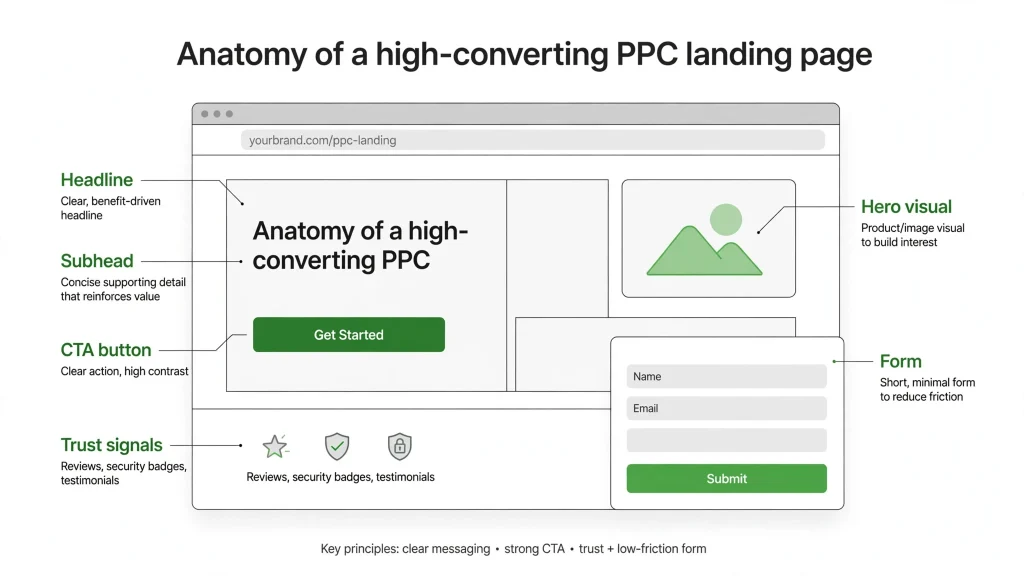 Anatomy of a high-converting PPC landing page