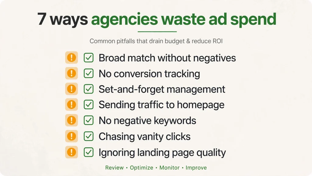 7 ways agencies waste Google and Meta ad spend