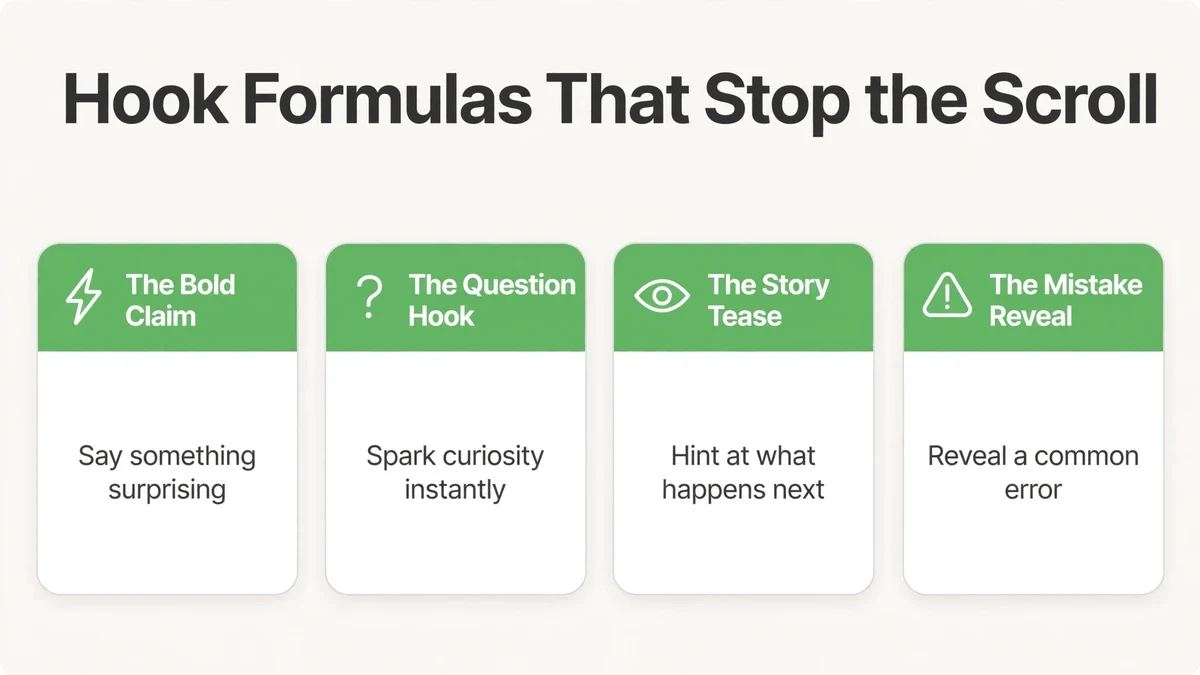 Hook formulas that stop the scroll