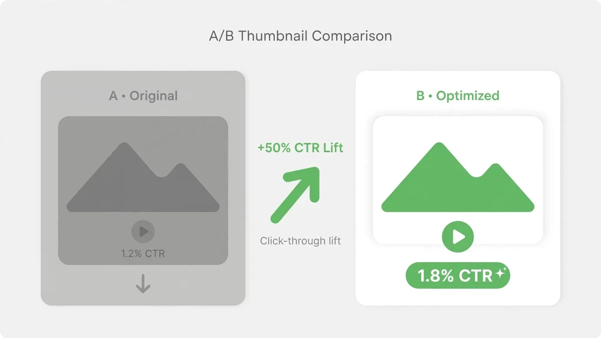 Thumbnails — the click-through lever for video rankings