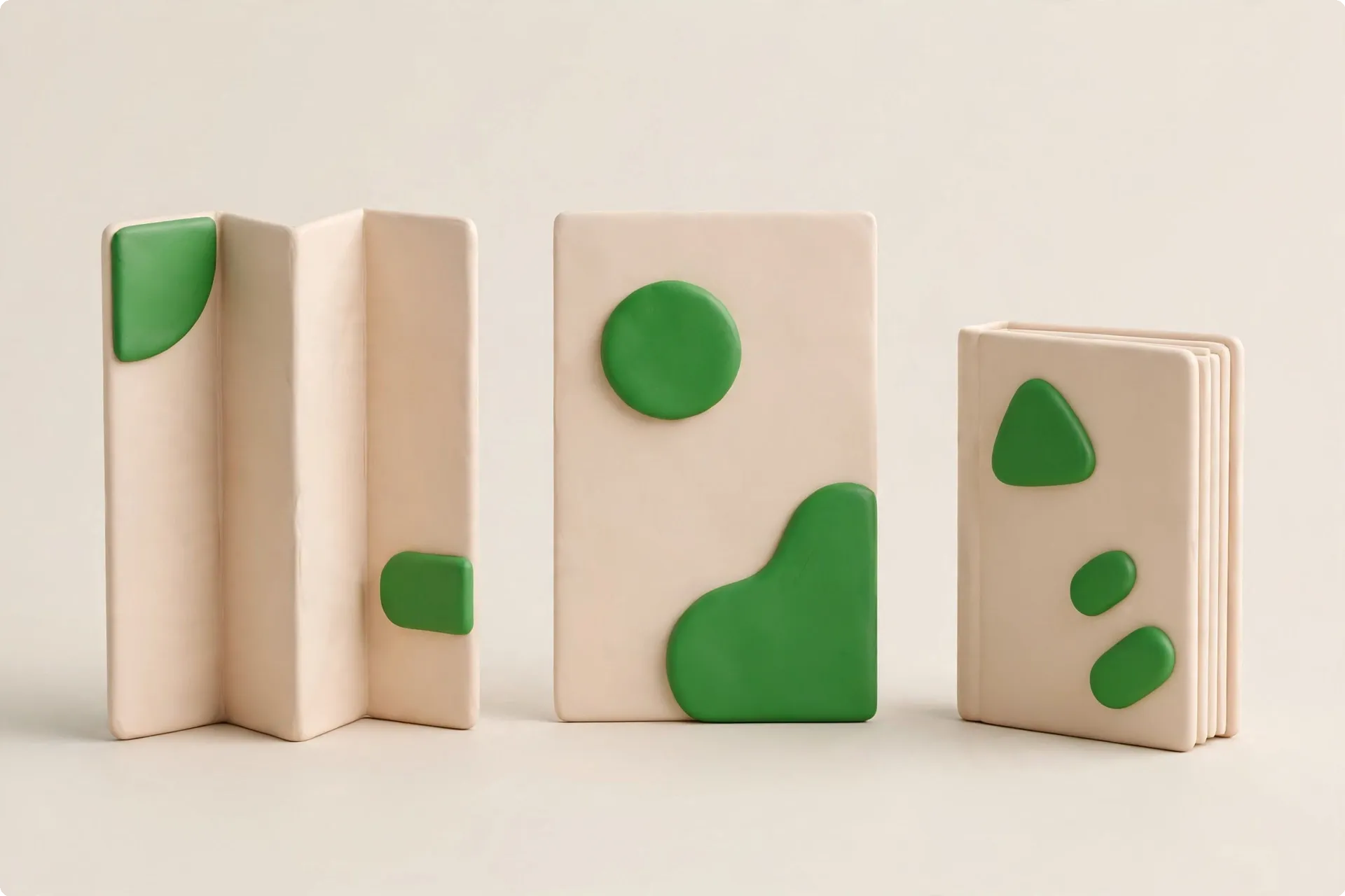 Marketing collateral mockups 3D render