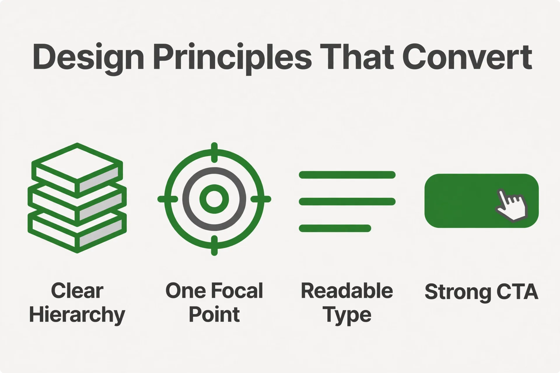 Design principles that make marketing collateral convert infographic